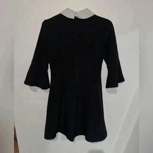 ZARA BEJEWELED COLLAR BLACK WHITE SHIFT DRESS - Picture 6 of 6